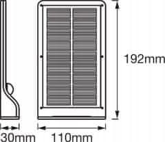 LEDVANCE Reflektor LED svetilka 3W 320lm 4000K Nevtralno bela s senzorjem gibanja in somraka DOORLED Solar siva