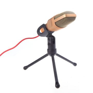 Northix Visokokakovosten studijski mikrofon - 3,5 mm - zlata izdaja