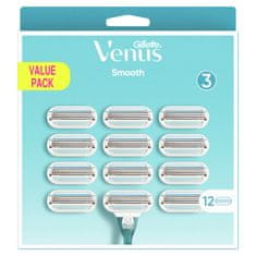 Gillette Venus Smooth nadomestne brivne glave, 12 kos