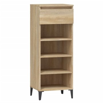 Vidaxl Regal za čevlje sonoma hrast 40x36x105 cm inženirski les