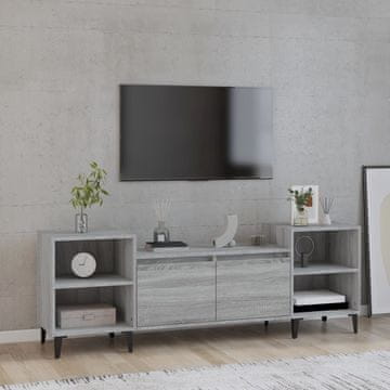 Vidaxl vidaXL TV stojalo, sivo, hrast sonoma, 160x35x55 cm