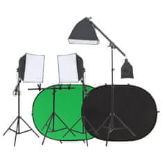 Vidaxl Komplet za foto studio z lučmi in ozadjem