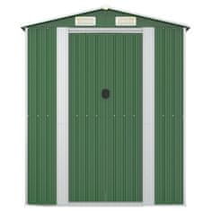 Vidaxl Vrtna lopa zelena 192x1021x223 cm pocinkano jeklo
