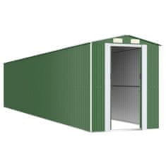 Vidaxl Vrtna lopa zelena 192x1021x223 cm pocinkano jeklo