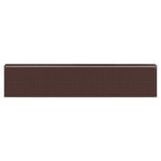 Vidaxl Vrtna lopa temno rjava 192x1021x223 cm pocinkano jeklo