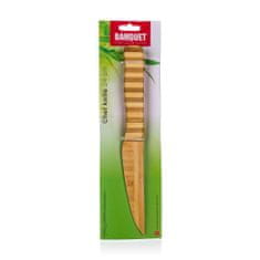 Banquet Kuharski nož iz bambusa BRILLANTE 24 x 2,6 cm, komplet 4 kosov