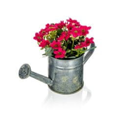 HOME DECOR DOM DEKOR Umetno cvetje v kovinskem lončku MILAN FLOWERS 14 x 15 cm