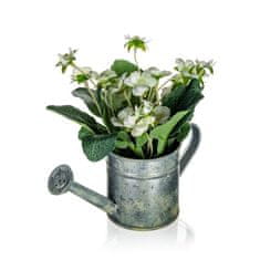 HOME DECOR DOM DEKOR Umetno cvetje v kovinskem lončku BEGONIA 17 x 15 cm