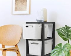 eoshop Komoda BRISEN 3x16 L - antracit/bela