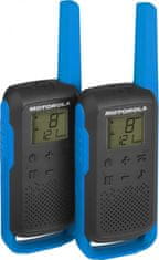 Motorola TLKR T62 modri radio (2 kosa, domet do 8 km)