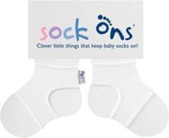 KIKKO SOCK ONS Klasični nosilec za nogavice, bel (6-12m)