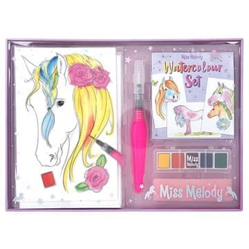 Miss Melody Ustvarjalni set , Set s črtalom za oči in čopičem
