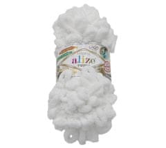 Alize PUFFY preja - 100 g / 9 m - bela