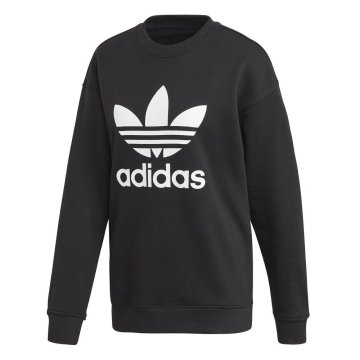 Adidas Športni puloverji črna Trefoil Crew Sweatshirt