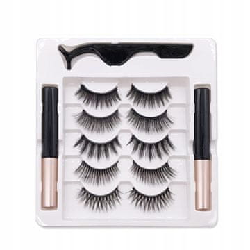 Korbi Magnetne Umetne Trepalnice 5x + Črtalo za oči v pincetah