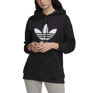 Adidas Športni puloverji črna Adicolor Trefoil Hoodie