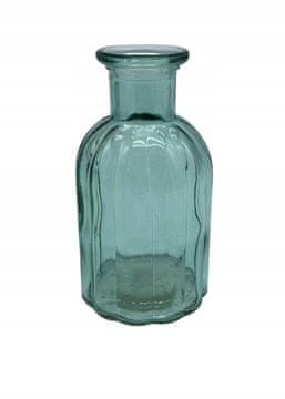 shumee Modra okrasna steklena vaza za rože 13,5 cm