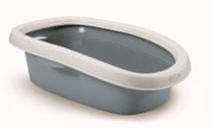 Stefanplast Ovalni WC mali Sprint, modro-siv