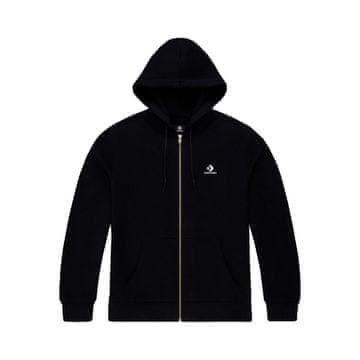 Converse Športni puloverji črna 173 - 177 cm/S Embroidered Star Chevron Fullzip Hoodie