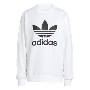 Adidas Športni puloverji bela Trefoil Crew