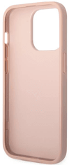 Guess Saffiano ovitek za iPhone 14 Pro Max, roza (GUHCP14XPSASBPI)