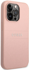 Guess Saffiano ovitek za iPhone 14 Pro Max, roza (GUHCP14XPSASBPI)