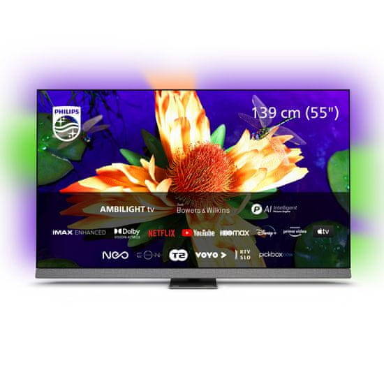 Philips 55OLED907/12 4K UHD OLED televizor, Android TV, 120 Hz