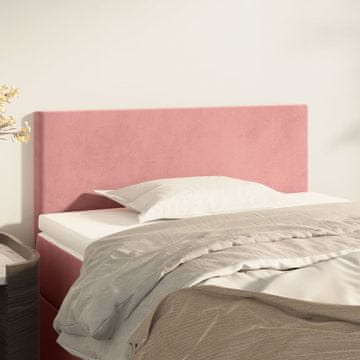 Vidaxl vidaXL Vzglavje postelje roza 80x5x78/88 cm žamet