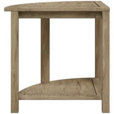 Vidaxl Kotna klop za prho 50x40x45 cm trdna tikovina