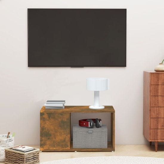 Vidaxl TV omarica dimljeni hrast 60x24x32 cm inženirski les