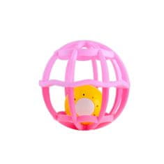 Baby Mix Interaktivna svetleča in igrajoča se ropotuljica Balloon roza