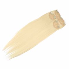 Vipbejba Sintetični clip-on lasni podaljški na 3 zavese, ravni, zlato blond Y6