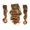 Vipbejba Sintetični clip-on lasni podaljški na 3 zavese, skodrani, temno blond 18TT27