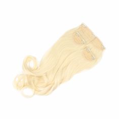 Vipbejba Sintetični clip-on lasni podaljški na 3 zavese, skodrani, zlato blond Y6