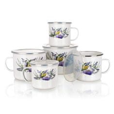 Banquet Emajliran vrč LAVENDER 0,9 l, komplet 6 kosov
