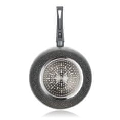 Banquet WOK ponev z neprijemljivo površino GRANITE PR 28 x 8 cm, indukcija, komplet 4 kosov