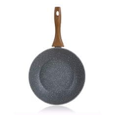 Banquet Ponev WOK z neprijemljivo površino NATURAL STONE 28 x 7,8 cm, komplet 4 kosov