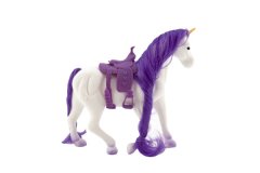 Teddies Konj enorožec s sedlom 21cm 3 barve