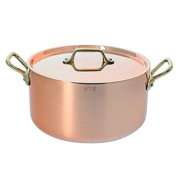de Buyer OKROGLE STEWPAN Z LID INOCUIVRE BRONZE HANDLESO 24CM, OKROGLE STEWPAN Z LID INOCUIVRE BRONZE HANDLESO 24CM