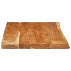 Vidaxl Površina za kopalniško toaletno mizo trdna akacija 114x52x4 cm