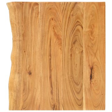 Vidaxl Površina za kopalniško toaletno mizo trdna akacija 80x52x3,8 cm