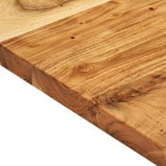 Vidaxl Površina za kopalniško toaletno mizo trdna akacija 140x52x3,8cm