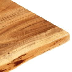 Vidaxl Površina za kopalniško toaletno mizo trdna akacija 140x52x2,5cm