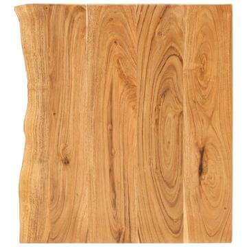Vidaxl Površina za kopalniško toaletno mizo trdna akacija 58x52x2,5 cm