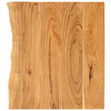 Vidaxl Površina za kopalniško toaletno mizo trdna akacija 80x52x2,5cm