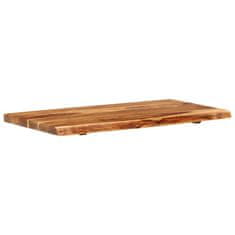 Vidaxl Površina za kopalniško toaletno mizo trdna akacija 100x52x3,8cm