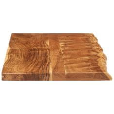 Vidaxl Površina za kopalniško toaletno mizo trdna akacija 140x52x3,8cm