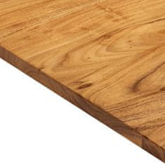 Vidaxl Površina za kopalniško toaletno mizo trdna akacija 140x52x2,5cm