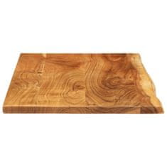 Vidaxl Površina za kopalniško toaletno mizo trdna akacija 114x52x2,5cm