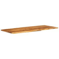 Vidaxl Površina za kopalniško toaletno mizo trdna akacija 140x52x2,5cm